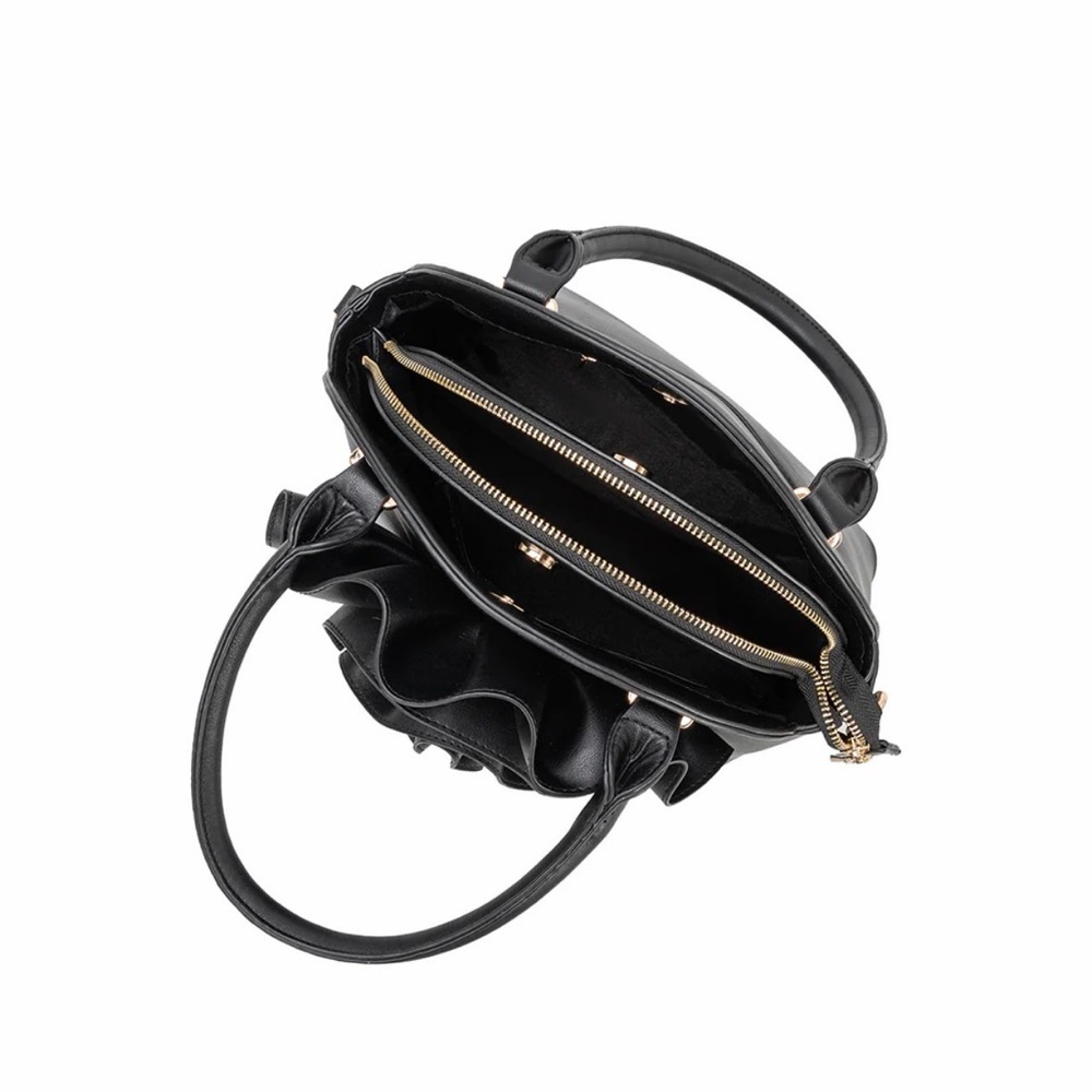 Melie Bianco Roxanne Black Recycled Vegan Crossbody Bag NWT - MSRP $150 - Picture 2 of 4